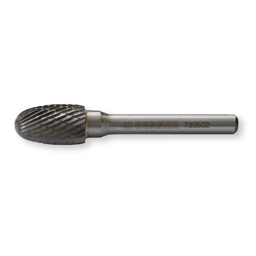 Hartmetallfräser Oval 1221 Flammenform 12 mm